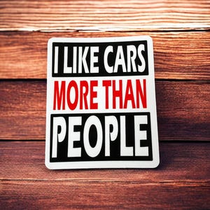 I love my car sticker