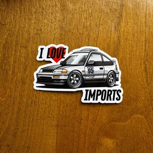 I Love Imports CRX Sticker