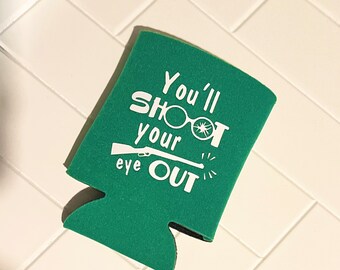 Navidad You'll Shoot Your Eye Out Cozie - regalo para ella - regalo para él - cerveza - enfriador de latas - porta cerveza - Secret Santa - regalos menores de 10 años