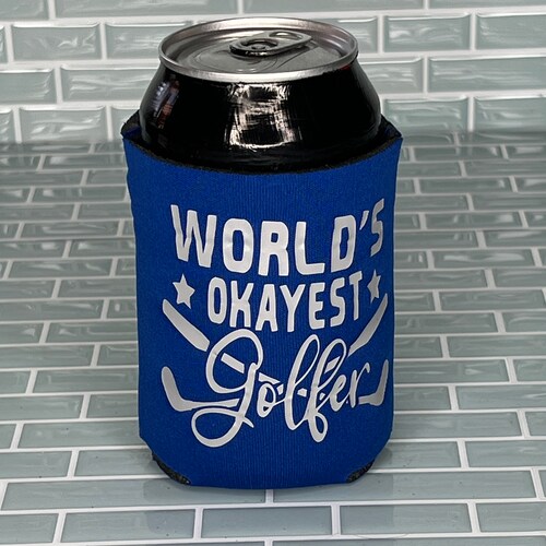 Dad Golf Stainless Steel Can Cooler Father's Day Gift Etsy