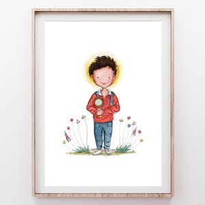 Saint Carlo Acutis, Saint Print, CATHOLIC Print, Catholic Nursery Decor, Kids Room, Catholic Gift,Confirmation Gift