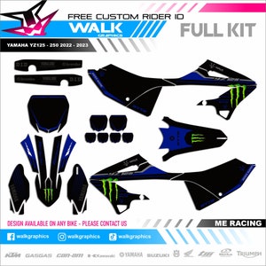 Yamaha YZ125-250 2022-2023 MX Graphics Decals Stickers Design Custom Dirt Walk