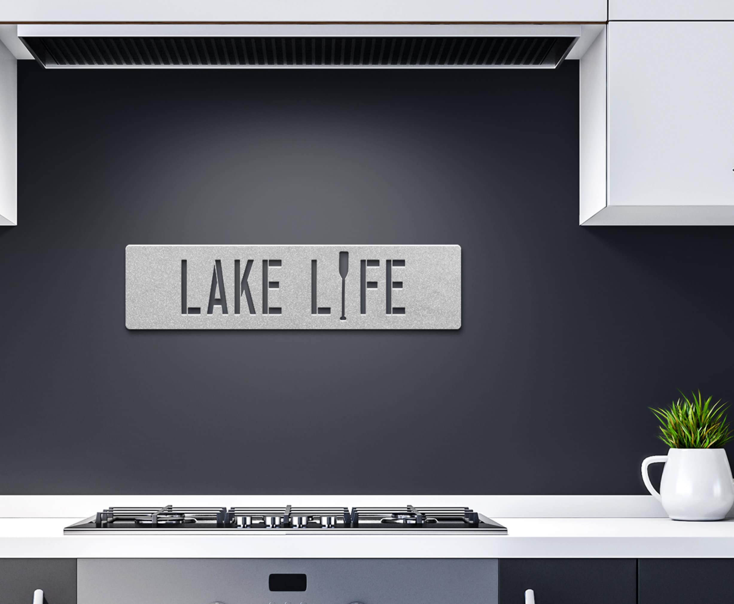 Metal Lake Life Wall Decor Lake House Sign Lake Housewarming Etsy