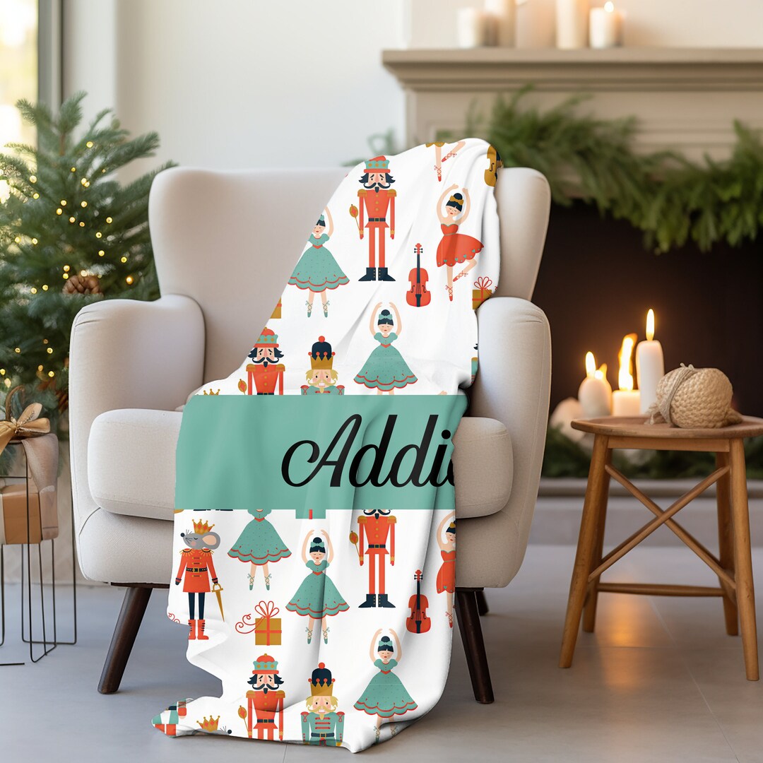 Nutcracker Blanket Personalized Custom Nutcracker Ballet Etsy