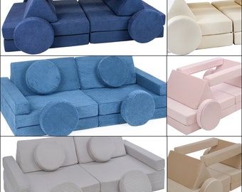 Soft Play Sofa | Kinderspielsofa | Weiche Spielcouch | Kinderspielsofa | Weiche Spielgeräte | Soft Play Aktivitätssofa | Modulares Spielsofa Kids