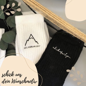 Tennissocken bestickt mit Wunschmotiv Bild 2