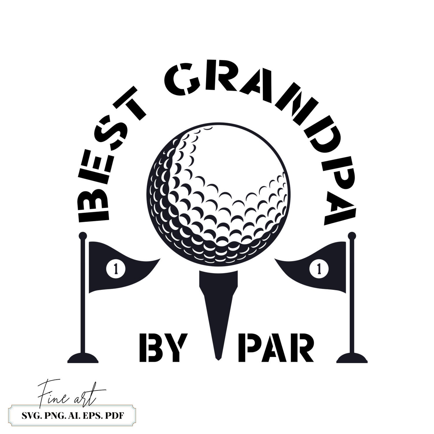 Best Grandpa by Par SVG Grandpa Svg Grandpa Cutting File Etsy