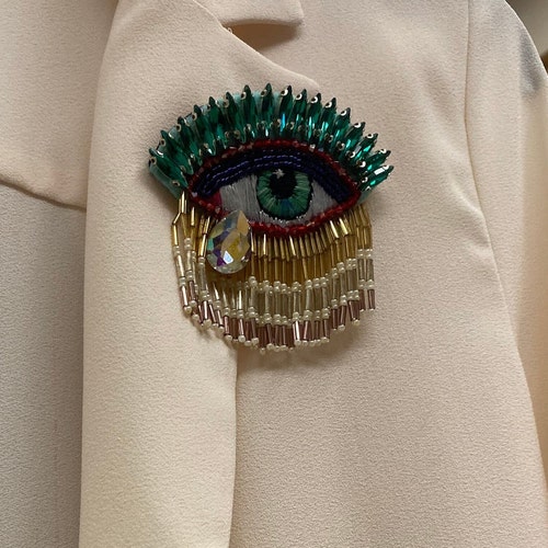 Charm Eye Brooch Pin Evil Eye Jewellery Evil Eye Brooch With Etsy