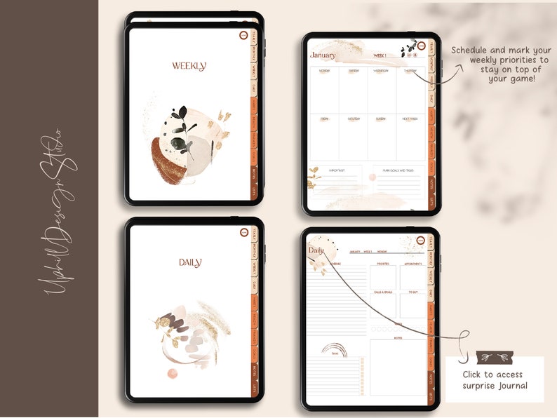 Digital Planner Adhd Planner Adhd Digital Planner Ipad Etsy
