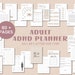 Adhd Planner, Adhd Planner Adult, Adhd Digital Planner, Academic Planner, Habit Tracker, Downloadable Planner, Mood Tracker, Adhd to do list
