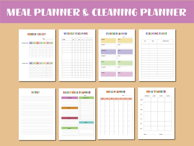 Printable ADHD Planner For Kids ADHD Planner Student Etsy Printable adhd planner for kids adhd planner student etsy