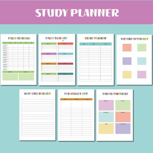 Printable ADHD Planner for Kids | ADHD Planner Student | School ...