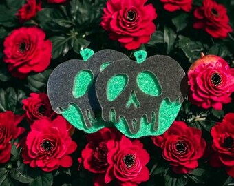 Poison Earrings. Custom earrings can be made in French hook, Clip-ons, or stud dangles!