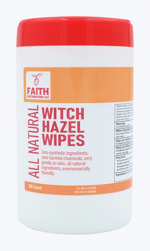 Witch Hazel Wipes 100 Count Alcohol Free Etsy
