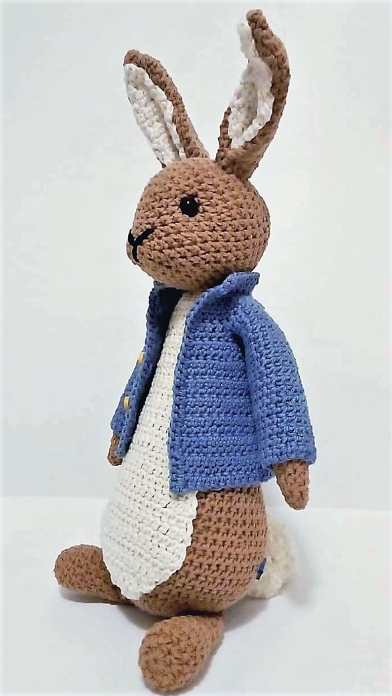 Medium Peter Rabbit Crochet Pattern Amigurumi Pattern Etsy