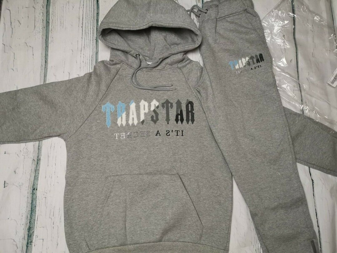 Trapstar Ice Flavors Gray Full Tracksuit Long Sleeve Trapstar Etsy