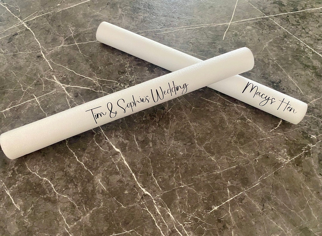 Personalised LED Glow Sticks Wedding Glow Sticks Hen Do Etsy UK