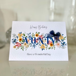 Carte d'anniversaire tantine, carte de joyeux anniversaire faite main, carte de joyeux anniversaire tante, carte de tournesol 3d, carte d'anniversaire de luxe, carte d'anniversaire sur mesure