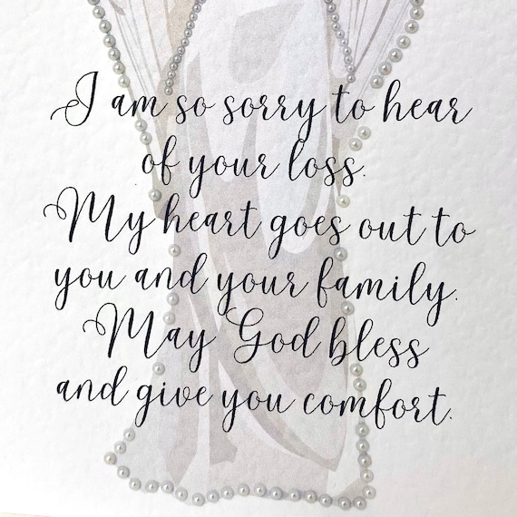 Sincere Condolences Sympathy Card Handmade, God Bless Sympathy Card, Sorry For Your Loss Card, May God Strengthen You Card, Thoughts, - Israel
