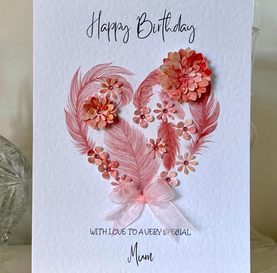 Carte D'anniversaire Paillettes Et Ruban Pour Maman - Modèle 'Une Merveilleuse Maman' - Neuf Sous Blister