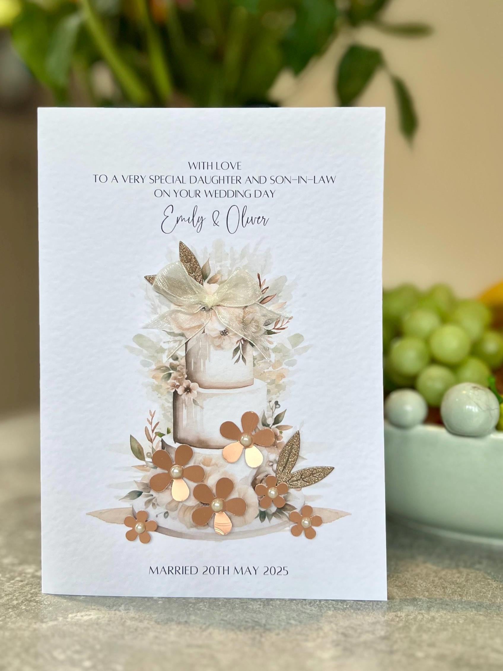 Personalzed Daughter-n-law Weddng Card, Custom Wax Seal - Etsy Personalzed Daughter-n-law Weddng Card, Custom Wax Seal - Etsy