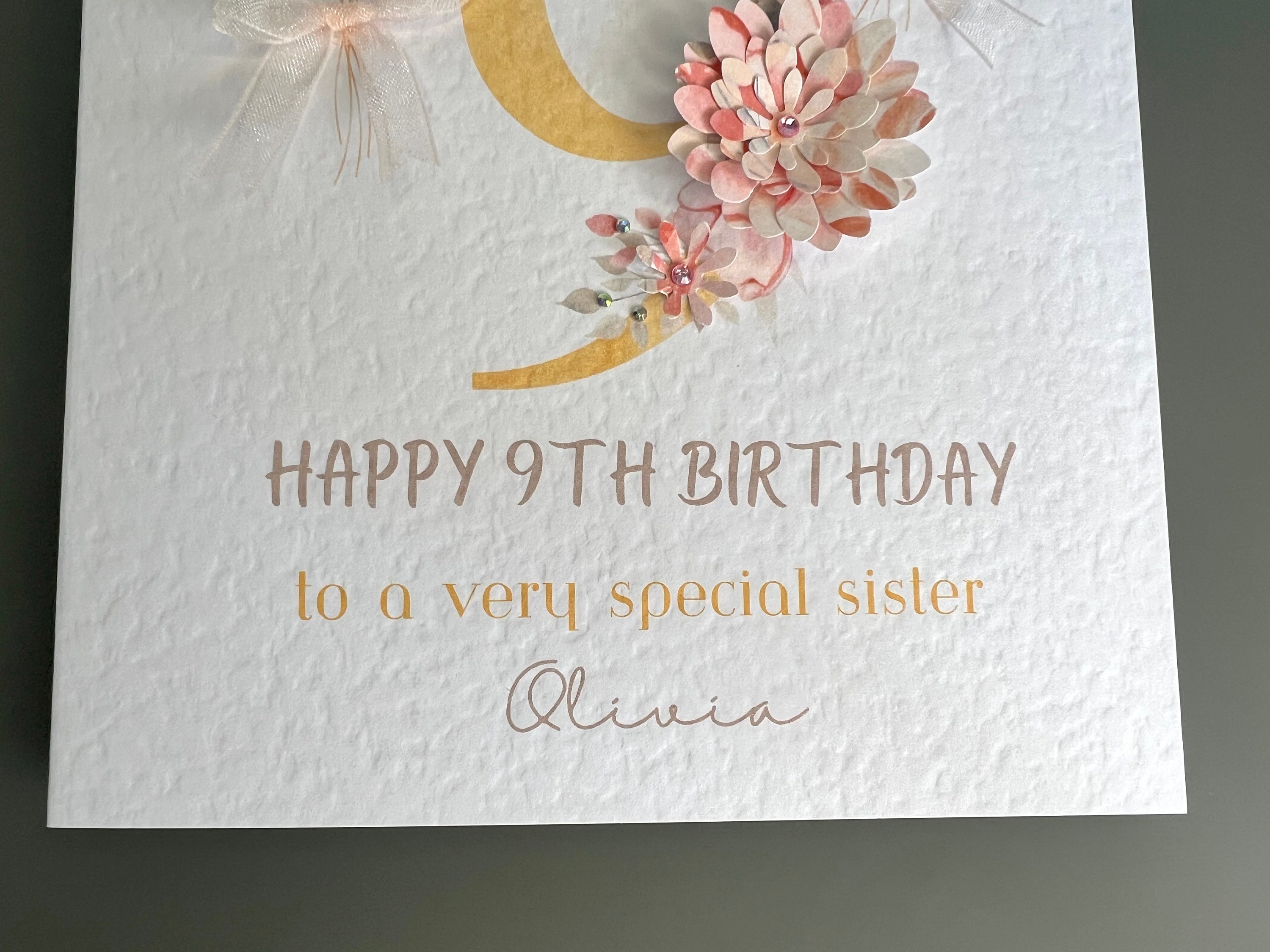 A Specal Granddaughter Brthday Card All Ages - Etsy UK