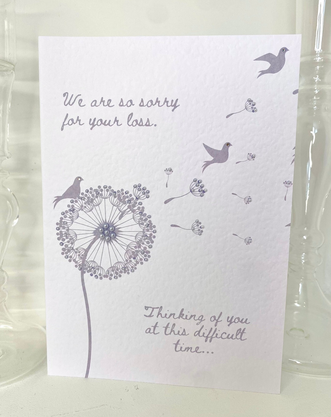 Sympathy Card Handmade, Thinking of You Card, Sorry for Your Loss Card ...