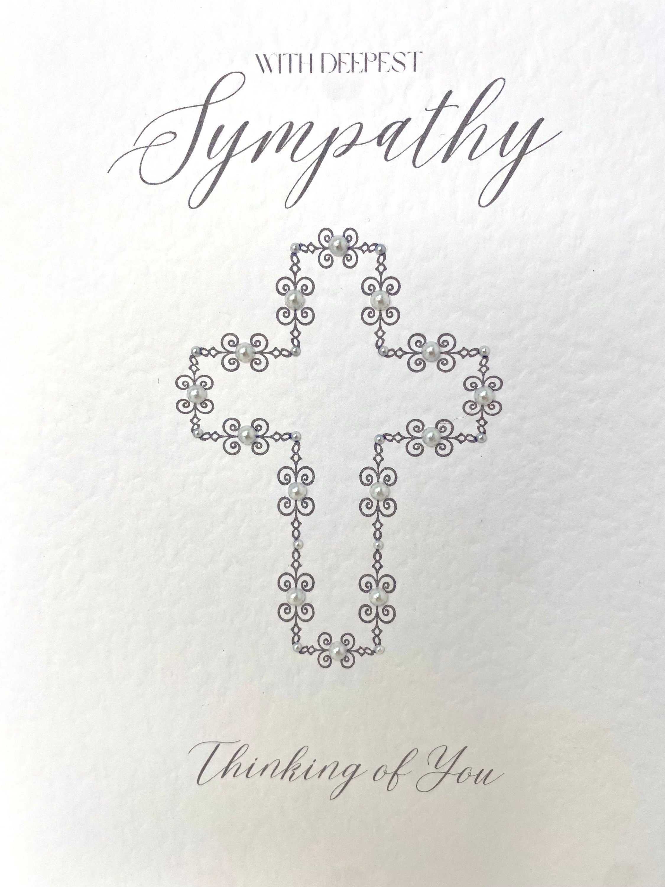 Classic Sympathy Card, With Deepest Sympathy Card, Thinking of You ...