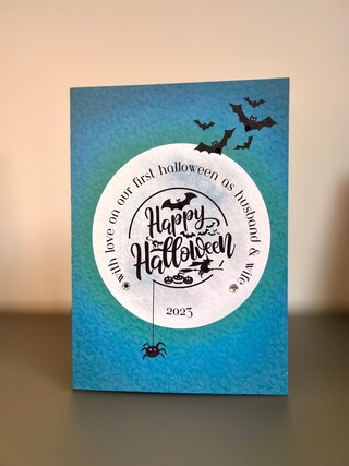 Biglietto Di Auguri Divertente Per Halloween 12,7x17,8 Cm Con Busta Kraft E Adesivo – Per Lui, Lei, Amici, Coppie