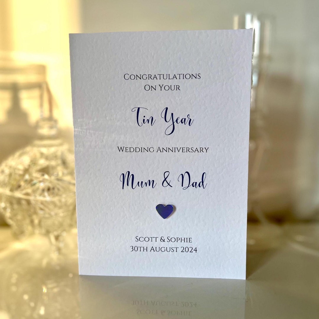 Stuff4 Carte D'anniversaire Spéciale En Acier Pour Papa, Maman, Parents