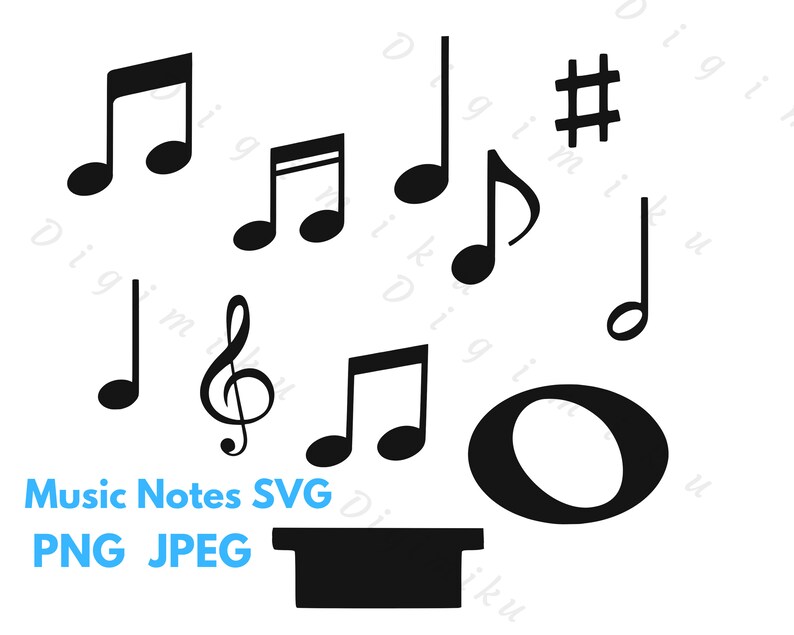 Music Notes Svg,music Note SVG Bundle, Music Symbols,music Notes ...