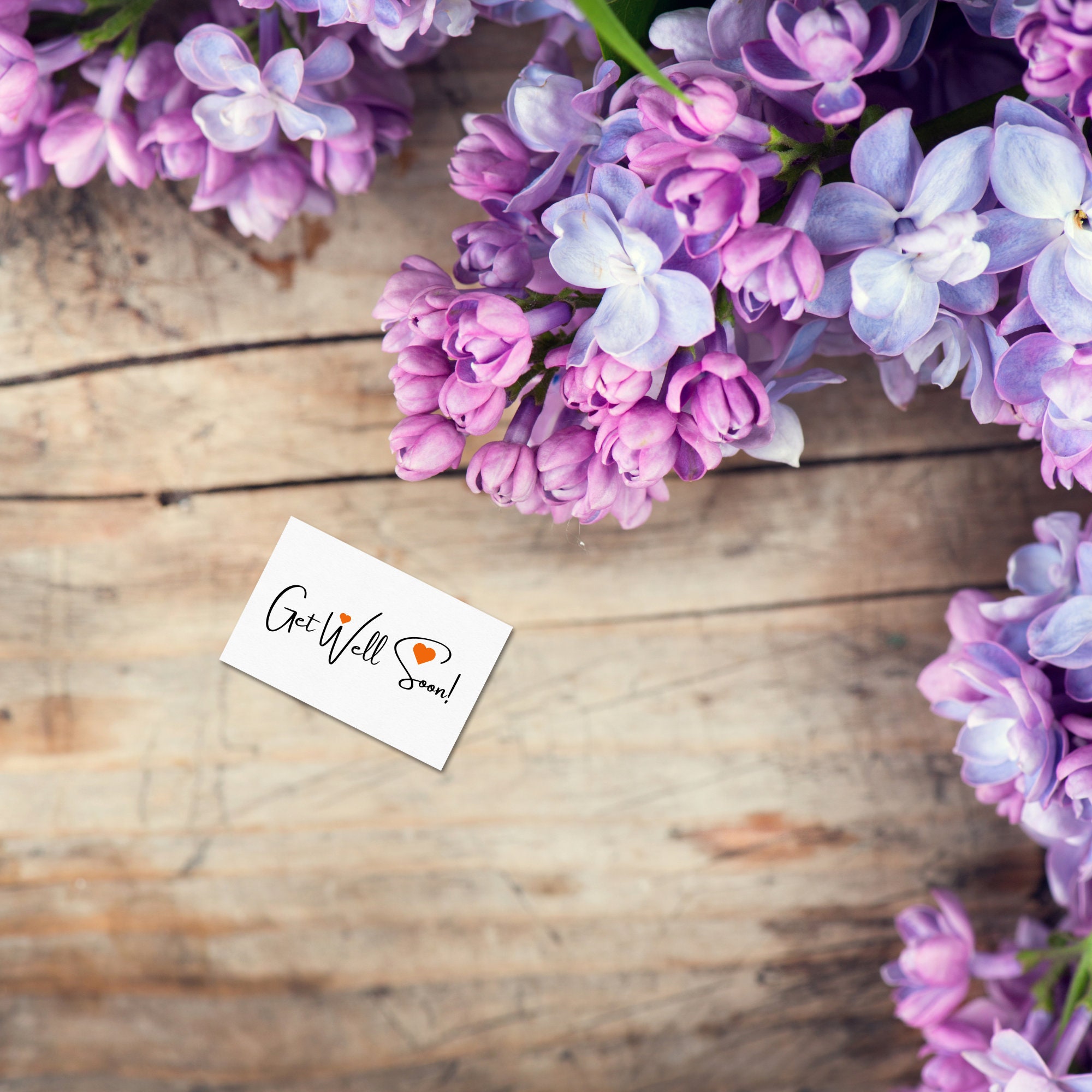 Get Well Soon PNG JPG PDF Get Well Greeting Card Wish Etsy