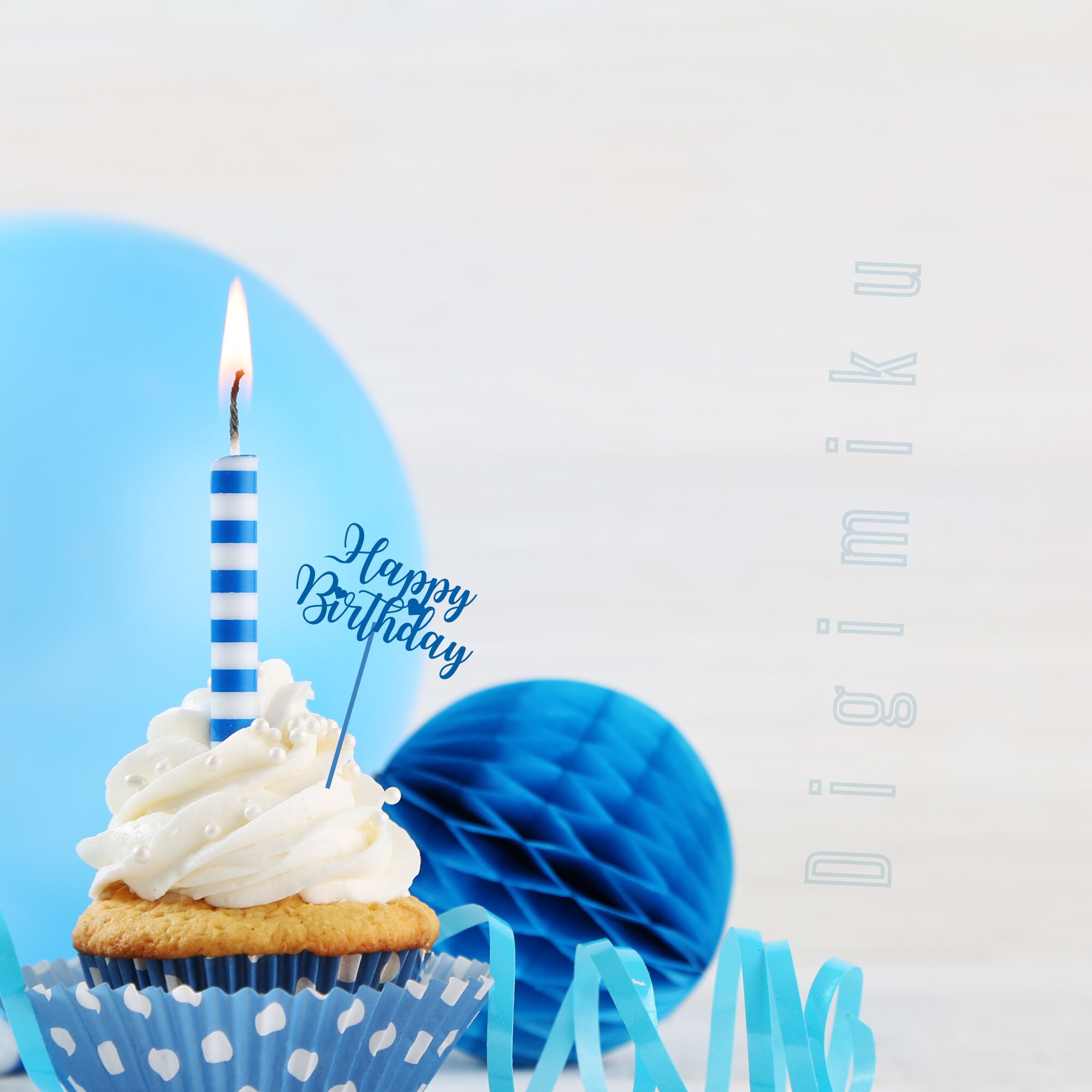 Happy Birthday Cake Topper SVG Bundle Cake Topper Svg for Cricut Cameo