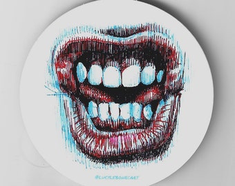 Mouth Sketch Sticker
