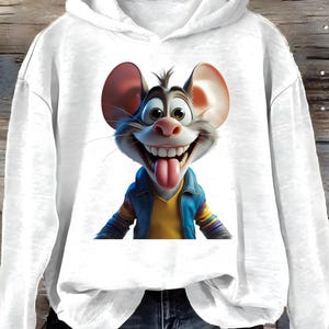 Cute Cartoon Animal Hoodie for Kids | Fun Youth Hooded Sweatshirt | Back to School Outfit | Adorable Goli Design | Boys Girls Pullover Gift