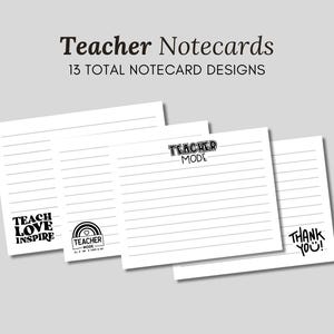 Teacher Notecards
