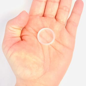 Frosted White Transparent Plastic Minimalist Planner Discs Disc Bound 24mm, 28mm