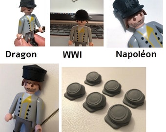 Chapeaux custom PLAYMOBIL : Napoléon / Sudiste / Perse / WWI / Dragon