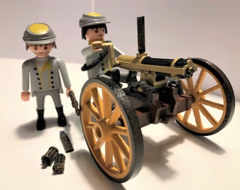 Western GATLING custom PLAYMOBIL - Civil War Cannon Replica