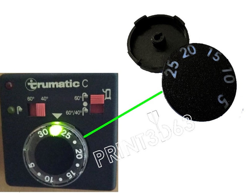 Truma trumatic C1 button made in France / Trumatic regulator control image 1