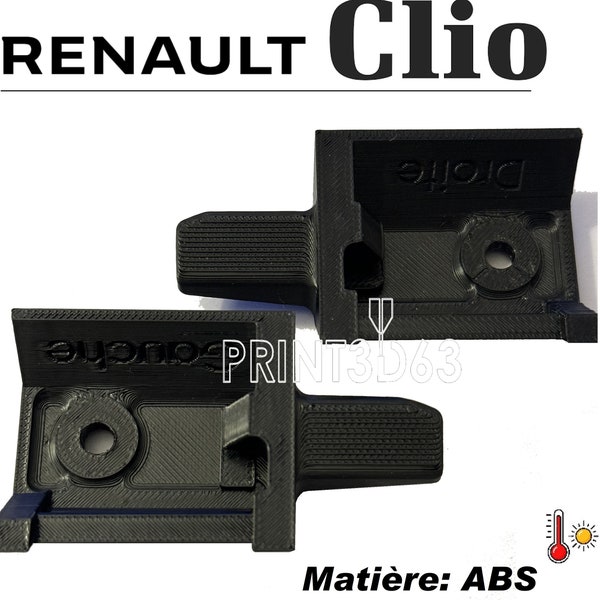 Paire embout axe support plage arrière coulissante RENAULT Megane 2 3, Espace 3 4 5, Clio Estate 2 3