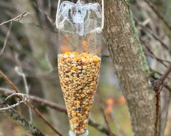 PLA 3D printed bird feeder