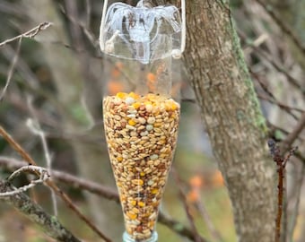 PLA 3D printed bird feeder