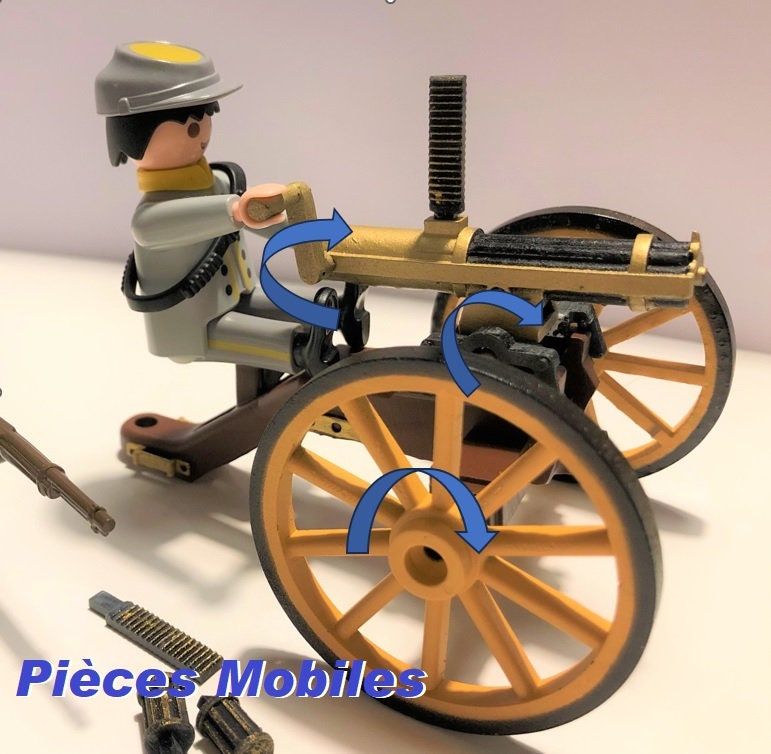 CUSTOM PLAYMOBIL WW2 IMPRESSION 3D - 5 fusils K98 Allemand N1 EUR 3,00