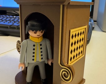 Confessionnal Playmobil – Diorama église, Décor Sans Figurines
