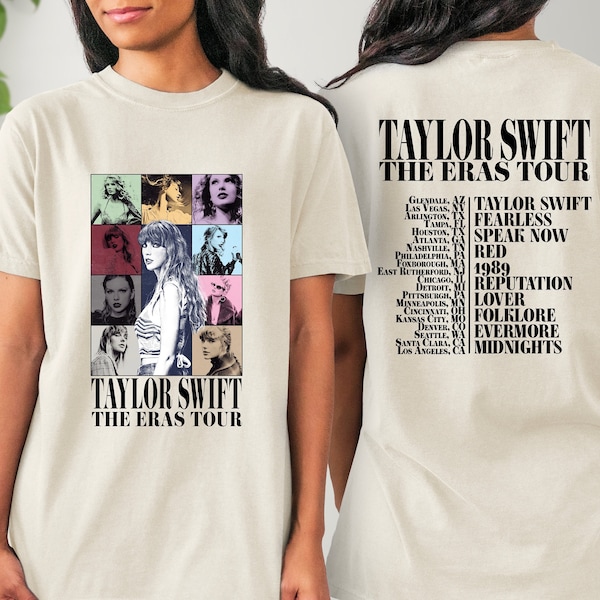 Two Sided The Eras Tour Concert Shirt, Gift Tour Shirt, Lovers Cute Sweater, Kids Fan Shirt, Concert Tshirt