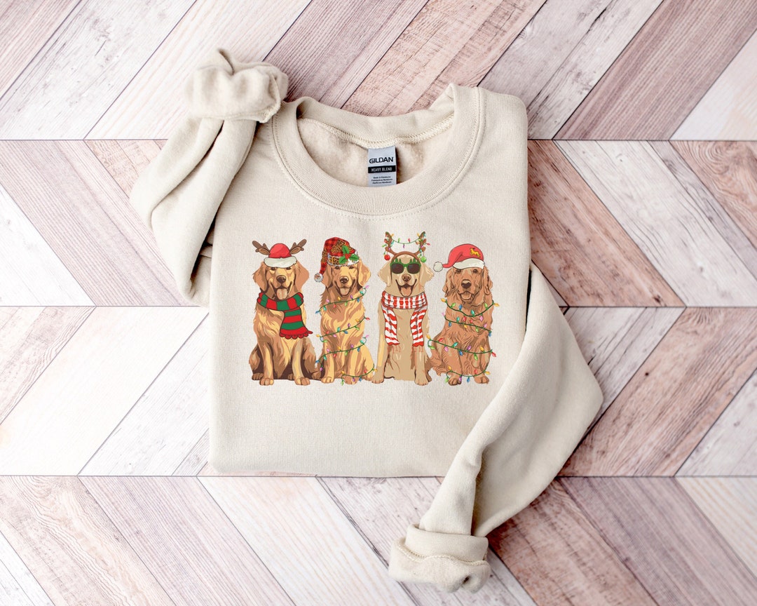 Golden Retriever Christmas Sweatshirt,dog Christmas Shirt,golden Mom