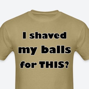 I Shaved My Balls for THIS?, Funny Meme T-Shirt Joke Gift, Shitpost Gift for Friends
