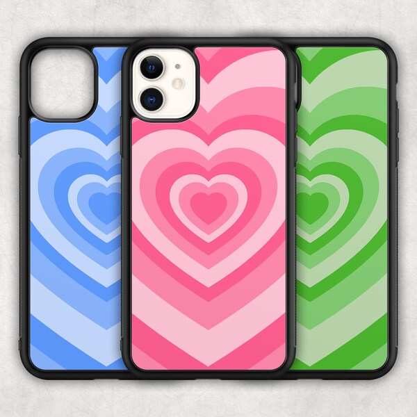 Powerpuff Hearts Phone Case Etsy Australia