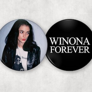 Winona Forever – Winona Ryder 90s Inspired Pinback Button Set